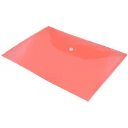 PVC Document Envelope Peach Flat